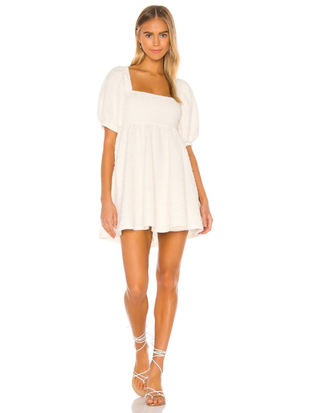 Free People Violet Mini Dress in White
